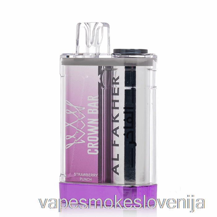 Vape Petrol Al Fakher Crown Bar Crystal 9000 Jagodni Punč Za Enkratno Uporabo